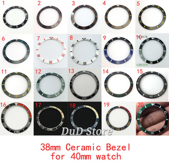 Watch accessories 38mm Watch Ring Ceramic Bezel Insert Ring for GMT Watch 40mm Casing Watch Accessories Inner diameter 30.8mm