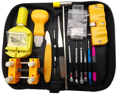 Watch Kit Band Link Remover Hands Charger Battery Watchmakers Tools Stainless Steel Professional Repair Case Opener