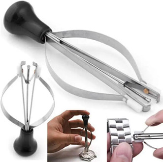 Watch Repair Tool Kit Pins Puller Watchmaker Tools Watch Hand Remover Picker Repair Kit Presto Plunger Puller Metal Watch Parts