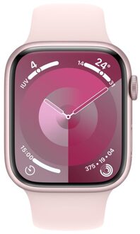 Watch Series 9 45mm Roze Aluminium Sportband M/L Smartwatch Roze