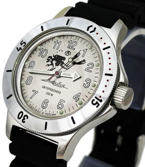Watch Vostok Amphibia 120658 automatic self-winding Polyurethane Strap diver