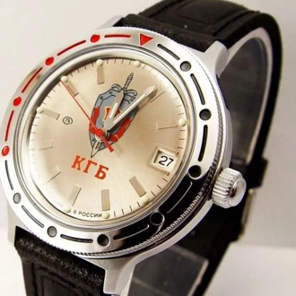 Watch Vostok Commander 921892 with self-winding symbols of the state security committee (KGB) USSR