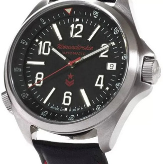 Watch Vostok K-34 Commander 470765 self-winding transparent back cover