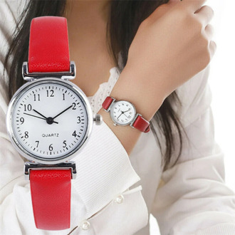 Watch Women Slim Leather Band Analog Quartz Wristwatches Classic Retro Fashion Casual Ladies Clock Relogio Feminino Montre Femme