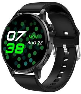 Watch3 pro 1,3 AMOLED Smart horloge met metalen behuizing Bluetooth oproep vrouwen gezondheid armband met hartslagmonitoring - zwart