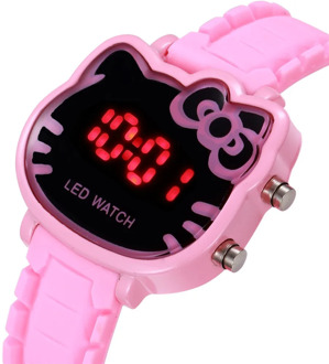 watches for women Kids Watches Cute cat Cartoon Digital Watch for Girls Kids Silicone Wristwatch Relogio Infantil Child Clock