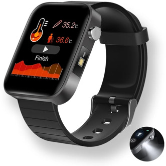 Watches Mens 2020 Sport SmartWatch Body Temperature Measure Heart Rate Blood Pressure Oxygen Bracelet Call Reminder Reloj Hombre