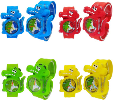 Water animal crocodile tortoise pattern Children Watch Fashion Boys Students Sports Clock Silicone Kids Watches Girls Baby Gift