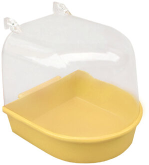 Water Bad Voor Huisdier Parkiet Vogels Papegaaien Kooi Opknoping Accessoire Kom Vogel Bad Huisdier Vogels Kooi Opknoping Bad Douche vogel geel