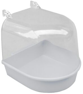 Water Bad Voor Huisdier Parkiet Vogels Papegaaien Kooi Opknoping Accessoire Kom Vogel Bad Huisdier Vogels Kooi Opknoping Bad Douche vogel wit