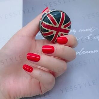 Water-Based Natural Nail Polish Environmental Friendly 124 Fiery Red Heart 10ml