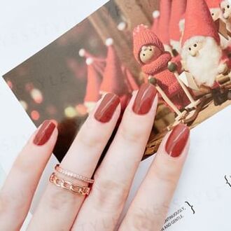 Water-Based Natural Nail Polish Environmental Friendly 191 Intellectual Brick Red 10ml