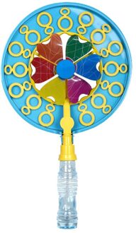 Water Blazen Speelgoed Bubble Windmolen Bubble Blower Stok Bubble Blower Outdoor Kids Outdoor Pretpark Speelgoed Met 70Ml Vloeibare blauw