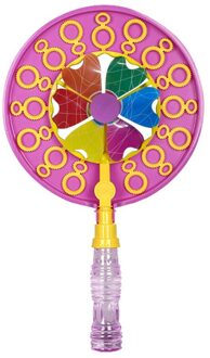 Water Blazen Speelgoed Bubble Windmolen Bubble Blower Stok Bubble Blower Outdoor Kids Outdoor Pretpark Speelgoed Met 70Ml Vloeibare roze