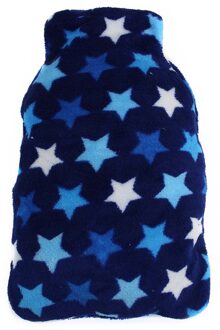 Water Bottle Bag Coral Fleece Doek 1000Ml Houden Warme Zachte Thuis Ontspannen BOM666 blauw multi ster
