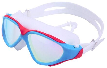 Water Bril Professionele Zwembril Volwassenen Waterdichte Zwemmen Uv Anti Fog Verstelbare Bril Oculos Espelhado Zwembad Bril roze blauw
