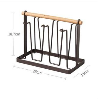 Water Cup Plank Cup Plank Rack Cup Rack Cup Rack Bekerhouder Creatieve Huishoudelijke Afvoer Drogen Bekerhouder LB919106 wit