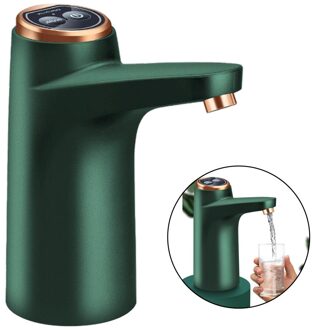 Water Dispenser, Elektrische Drinkwater Pomp Draagbare Water Dispenser Universele Usb Opladen Water Flessen Pomp groen