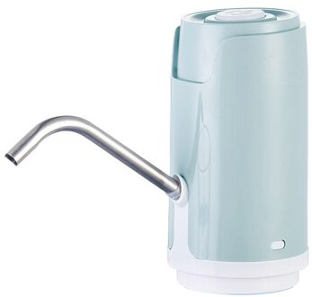 Water Dispenser Pomp Usb Opladen Automatische Elektrische Waterpomp Draagbare Drinken Flessen Drinkware Switch Gereedschap blauw