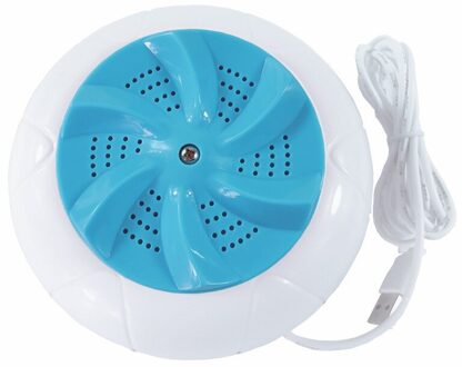 Water Droplet Vortex Wasmachine Mini Draagbare Wasmachine Voor Home Reizen Kleding DC120 blauw