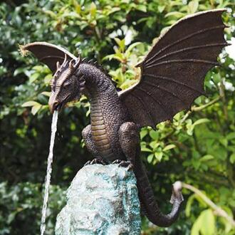Water Feature Sculptuur Voor Home Tuin Decoratie Tuin Dragon Standbeeld Achtertuin Standbeelden Outdoor Decor Fontein Dragon Ornament