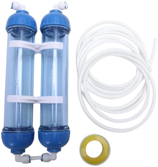 Water Filter 2Pcs T33 Cartridge Housing Diy T33 Shell Filter Bottle 4Pcs Fittings Water Purifier For Reverse Osmosis System
