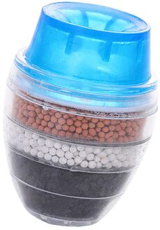 Water Filter 5-Layer Tap Nozzle Keuken Filter Gezonde Spuit Duurzaam & Veilig blauw