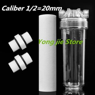 Water filter behuizing water filter 1/4 1/2 water filter vervangende onderdelen 1/4 water filter behuizing 10 3
