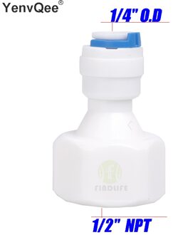 Water Filter Onderdelen 5 Pcs 1/4 "Od Buis * 1/2" Npt Bsp Rechte Quick Connect Aquarium Voor ro Waterzuiveraar Systeem 1048N