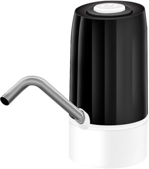 Water Fles Elektrische Drinkwater Pomp Dispenser Draagbare Usb Charge Automatische Draagbare Waterpomp Schakelaar Voor Thuis Gadgets zwart
