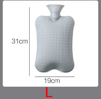 Water Fles Injectie Handwarmer Warm Dekbed Pvc Warme Tas Compact En Draagbare Warm Kindje Opladen Elektrische -water Bag A2 L grijs