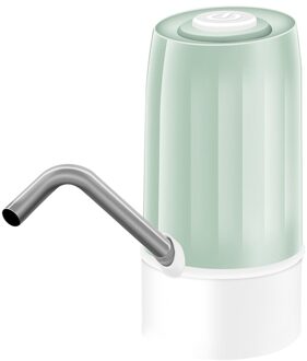 Water Fles Pomp Elektrische Drinkwater Pomp Dispenser Draagbare Usb Opladen Automatische Loop Waterpomp Schakelaar groen