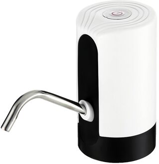Water Fles Pomp Usb Opladen Automatische Drinkwater Pomp Draagbare Elektrische Water Dispenser Schakelaar Voor Water Pompen Apparaat wit