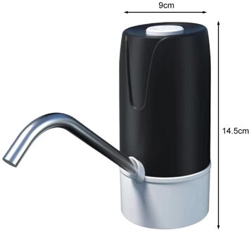 Water Fles Pomp Usb Opladen Automatische Drinkwater Pomp Draagbare Elektrische Water Dispenser Schakelaar Voor Water Pompen Apparaat zwart