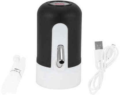 Water Fles Pomp Water Dispenser Pomp Water Fles Pomp Usb Opladen Elektrische Drinkwater Dispenser Kit Voor Home Office zwart