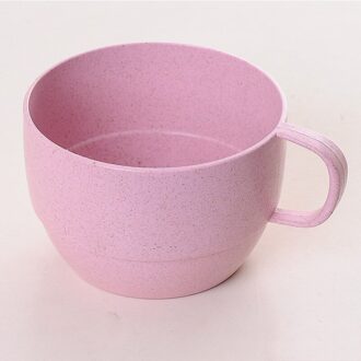 Water Fles Tarwe Fiber Stro Koffie Kopje Thee Melk Ontbijt Cup Paar Mode Drinkwater Cups Huishoudelijke Producten Roze