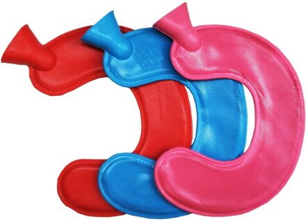 Water Fles U-Vormige Natuurlijke Rubber Verwarming Water Bag Fles Voor Nek En Schouder Pijn