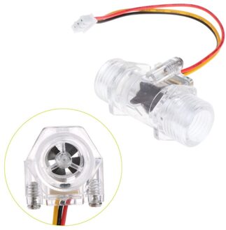 Water Flow Sensor G1/2 "Vloeistof Flow Meter Water Controle Transparante Behuizing