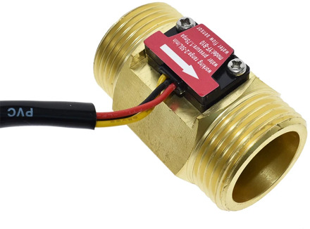 Water Flow sensor Hall Sensor Switch Flow Meter DN25 brass water meter Industrial turbine flowmeter 1 Inch water flow sensor