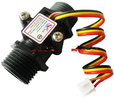 Water Flowmeter Flowmeter Hall Flow Sensor Indicator Teller Caudalimetro Zwart G1/2 1-30L/Min 1.2MPa F = 6 * Q Flow Sensor