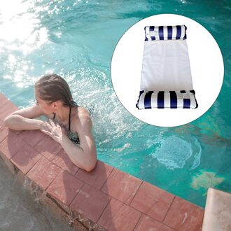 Water Hangmat Opvouwbare Drijvende Stoel 120X70Cm Reizen Lounge Zadel Drifting donker blauw