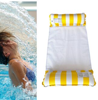 Water Hangmat Opvouwbare Drijvende Stoel 120X70Cm Reizen Lounge Zadel Drifting geel