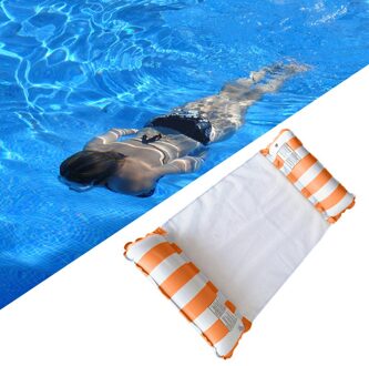Water Hangmat Opvouwbare Drijvende Stoel 120X70Cm Reizen Lounge Zadel Drifting oranje