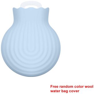 Water Injectie Warm Water Flessen Winter Warm Schat Voor Handen Voeten Buik Vrouwen Baarmoeder Water Gevulde Type Water zak Fles blauw S