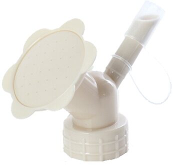 Water Kan Tuin 2In1 Plastic Sprinkler Nozzle Voor Bloem Waterers Fles Gieters Sprinkler Beige
