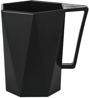 Water Kopje Koffie Kopjes 1Pc Novelty Cup Persoonlijkheid Melk Sap Citroen Mok Koffie Thee Herbruikbare Plastic Bekers zwart