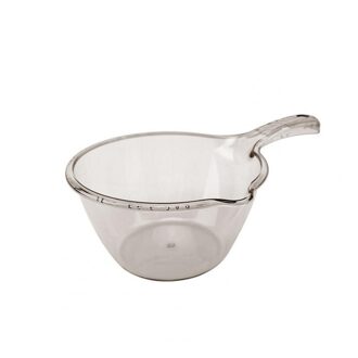 Water Lepel Verdikte Anti-Slip Lange Handvat Huishouden Water Scoop Voor Yard Для Кухни Keuken Accessoires transparant grijs