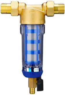 Water Pre Filter Messing Waterzuiveraar Hele Huis Water Pre-Filter Systeem (1/2Inch & 3/4Inch Te Kiezen) 0.5duim