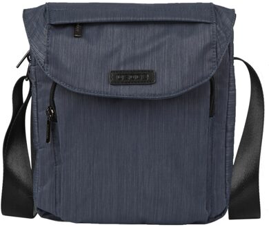 Water Resistant Multi Zakken Crossbody Tas Mannen Schoudertas Side Bag Voor Casual Reizen Werk School Wandelen Camping blauw