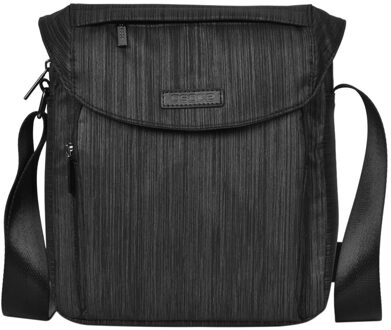 Water Resistant Multi Zakken Crossbody Tas Mannen Schoudertas Side Bag Voor Casual Reizen Werk School Wandelen Camping zwart